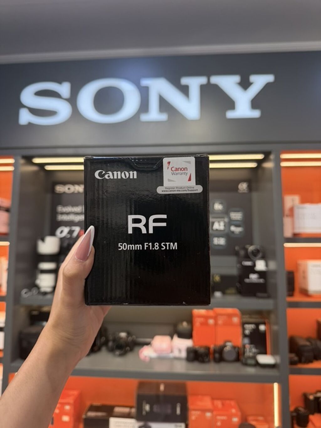 Canon RF 50mm f/1.8 STM obyektiv - RF bayoneti: Canon EOS R seriyalı — Elektronika, Bakı