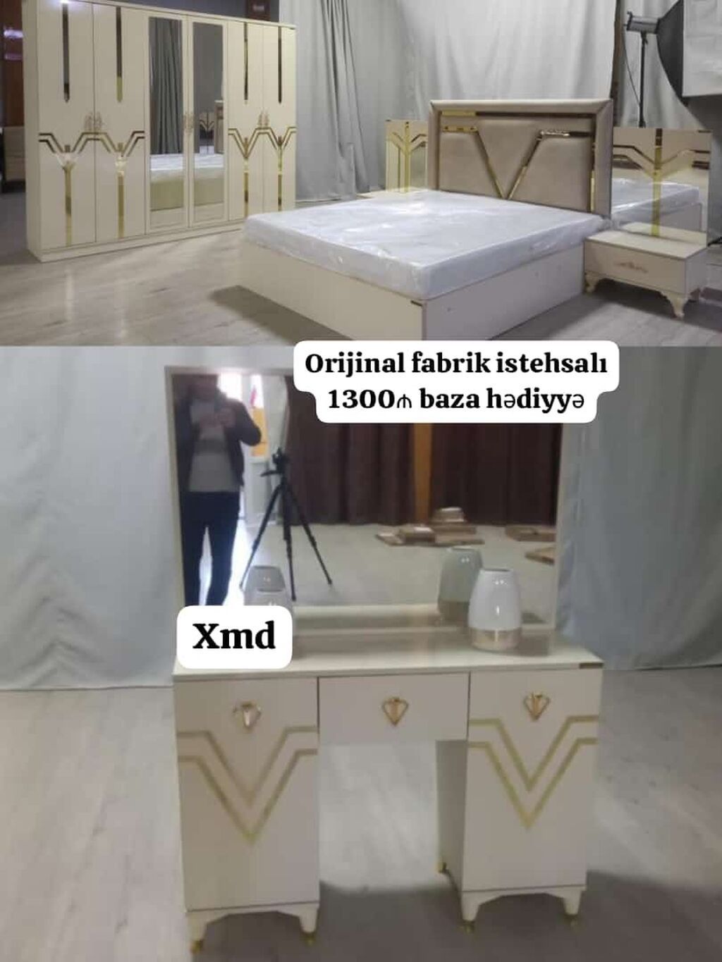 Yataq otağı dəsti – orijinal fabrik istehsalı Komplektə daxildir: -