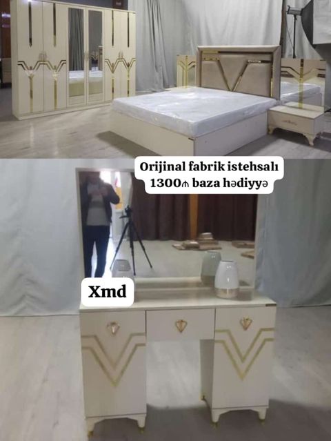 Yataq otağı dəsti – orijinal fabrik istehsalı Komplektə daxildir: -