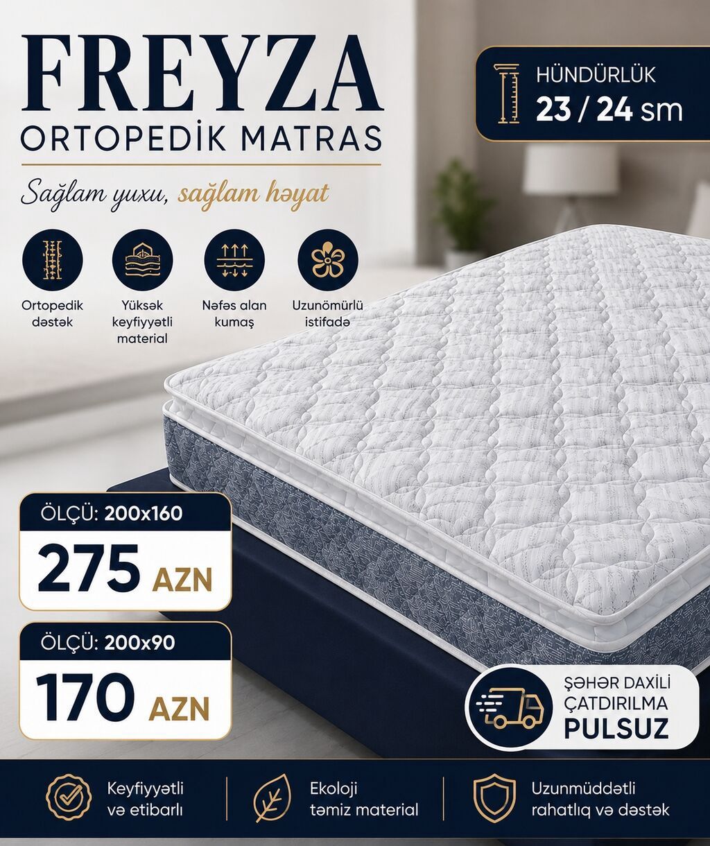Yeni, Ortopedik matras, İki nəfərlik — Matraslar, Digah