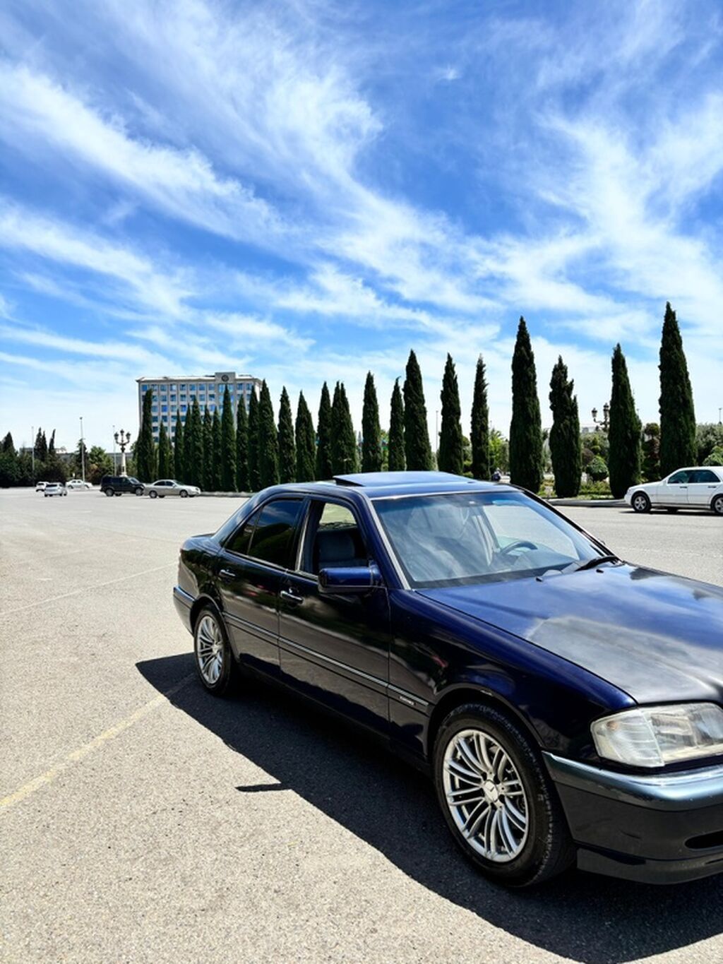 Mercedes-Benz C200 sedan - Kuzov: W202, 4 qapı, tünd göy rəng - — Avtomobillər, Ağstafa (2)