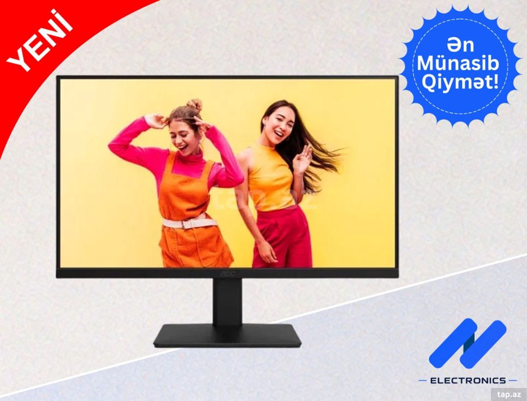 Monitor AOC 24B20JH2 24" IPS 100Hz — Elektronika, Bakı