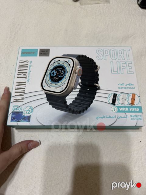 Fmsty Smart Watch SW-01 Sport Life — 3 qayışlı, su keçirməz — Смарт часы