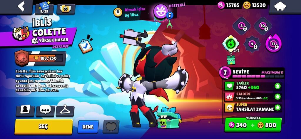 Brawl Stars hesabda 250+ kostüm var nadir emojiler nadir köstümler var — Mallar, Cəlilabad (2)