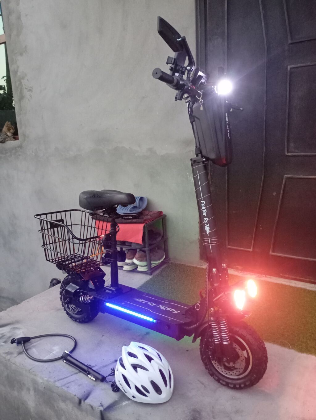 Yeni Skuter FasTer Rs7 Elektrik skuter – şəhər və off-road üçün — Mallar, Bakı (7)