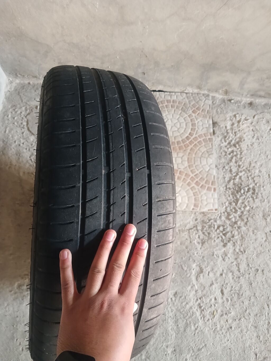 Opel original 5 kollu yüngül lehimli disklər və şin komplekti - — Avto, Gəncə (5)