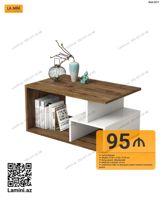 Düz masa, Açılmayan, Təkərsiz, Teksturalı laminat, Zəmanətsiz, Pulsuz quraşdırılma — Mebel