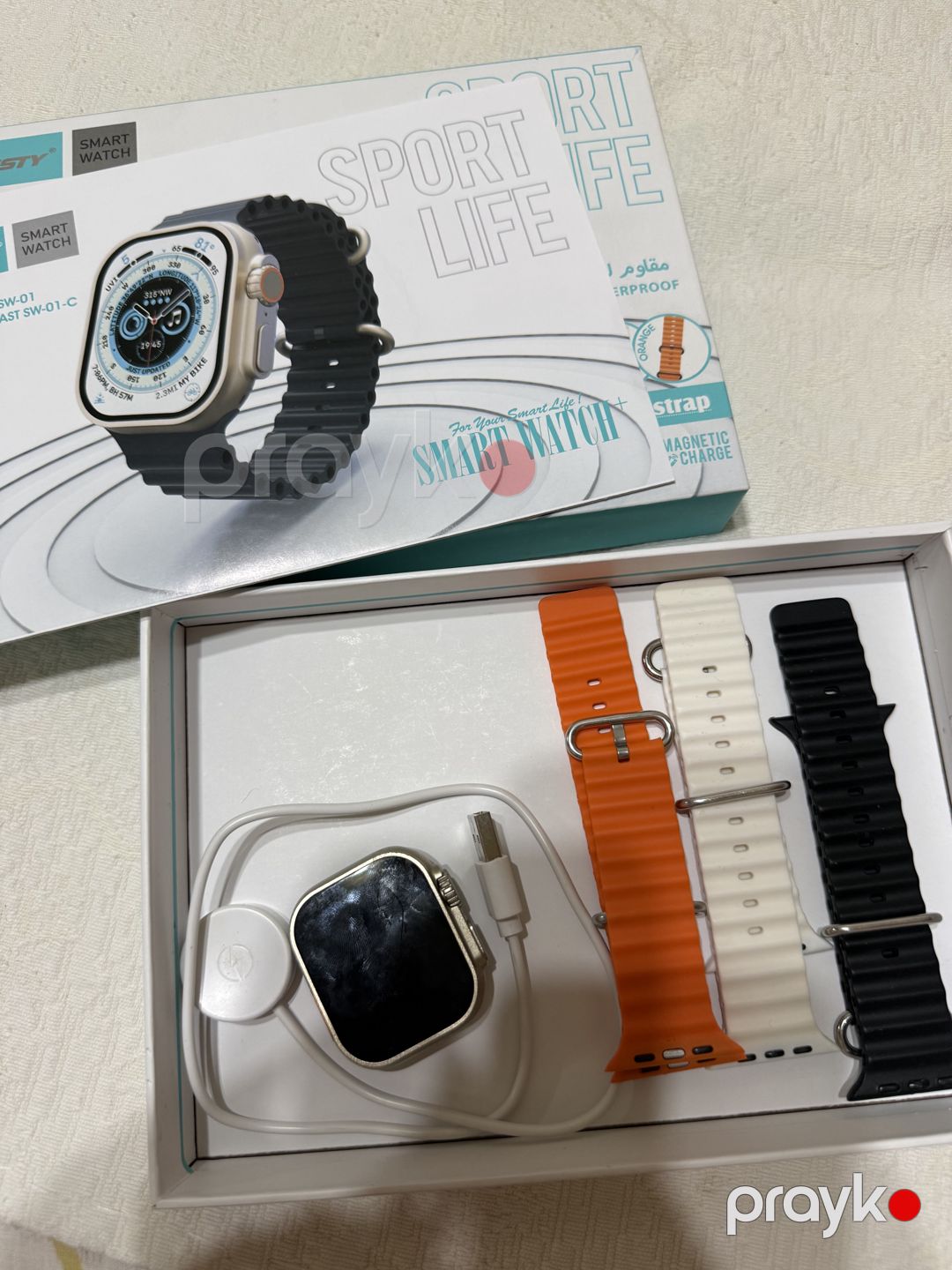 Fmsty Smart Watch SW-01 Sport Life — 3 qayışlı, su keçirməz — Digər smart saatları, Bakı (2)