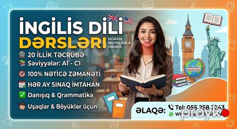 Xarici dil kursu, İngilis dili, Böyüklər üçün, Uşaqlar üçün — Sumqayıt
