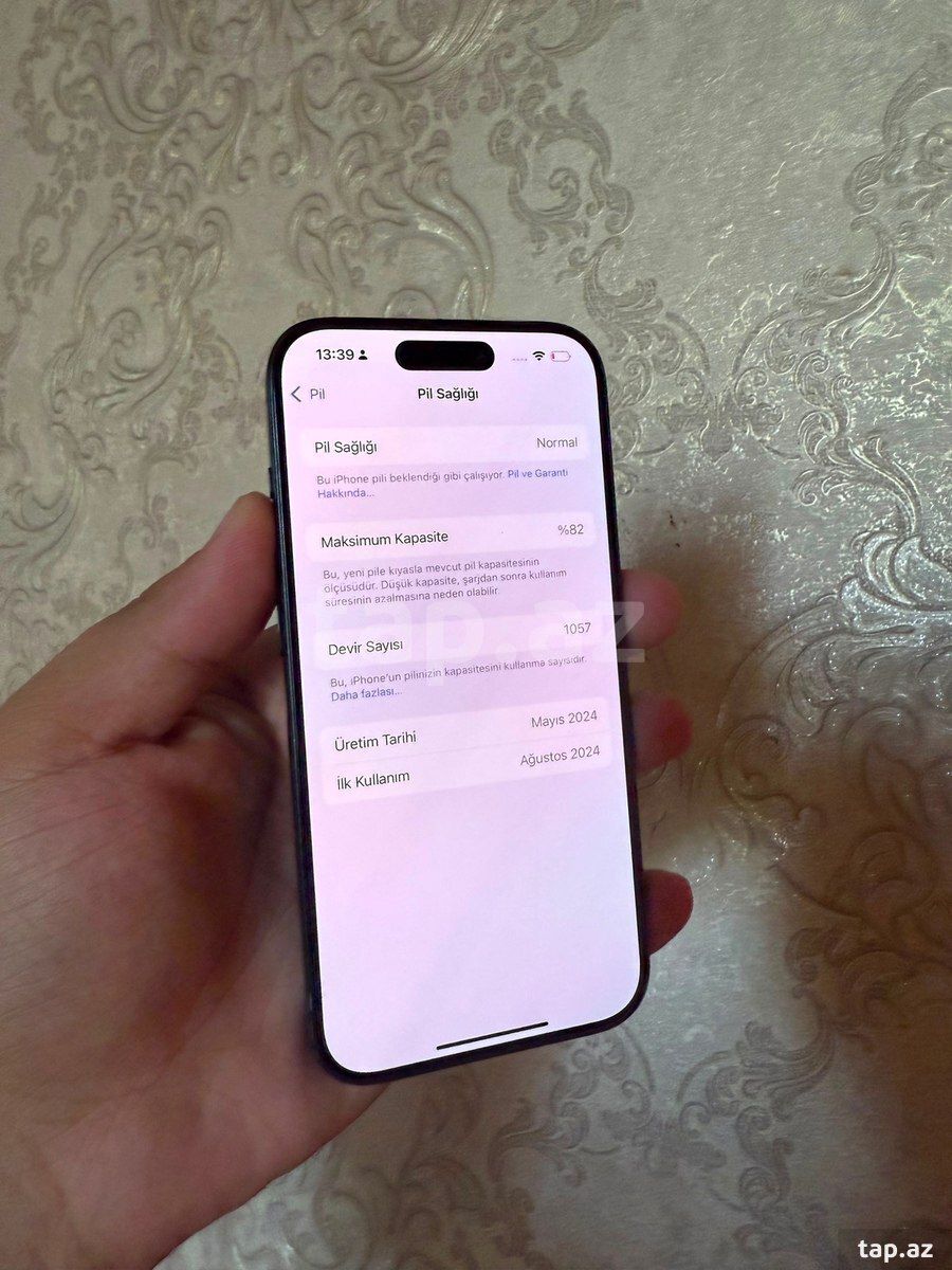 Apple iPhone 15 Pro Blue Titanium 128GB/8GB — Telefonlar və qadjetlər, Bakı (9)
