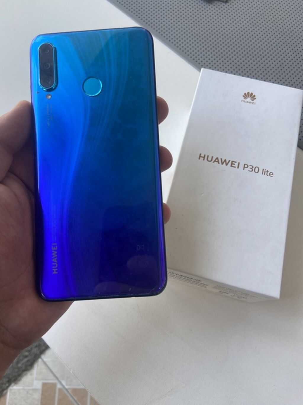 Huawei P30 Lite, 128 GB, rəng - Göy, İki sim kartlı
