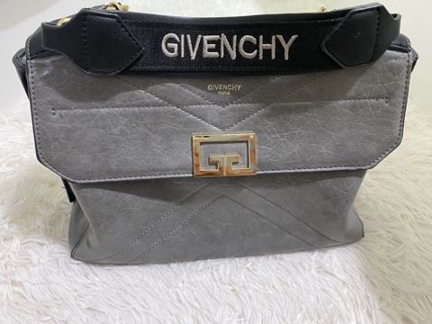 Givenchy qadın çantası, boz rəngi dəri