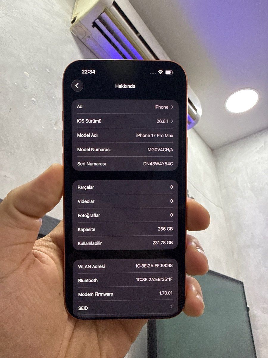 Apple iPhone 17 Pro Max Cosmic Orange 256GB/12GB — Mallar, Bakı