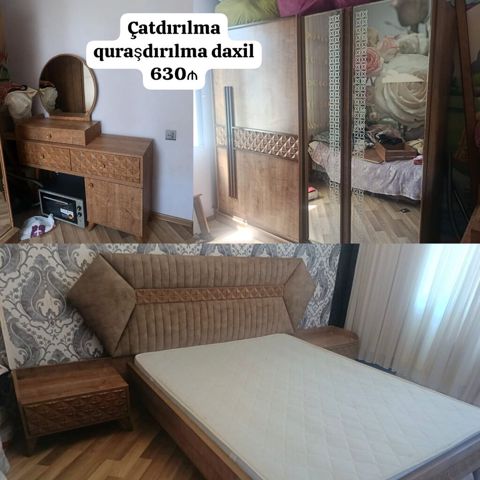 Yataq desti Turkiye istehsalidir catdirilma qurasdirilma daxil 630 — Min bir xirdavat dunyasi — Комплекты мебели для спальни