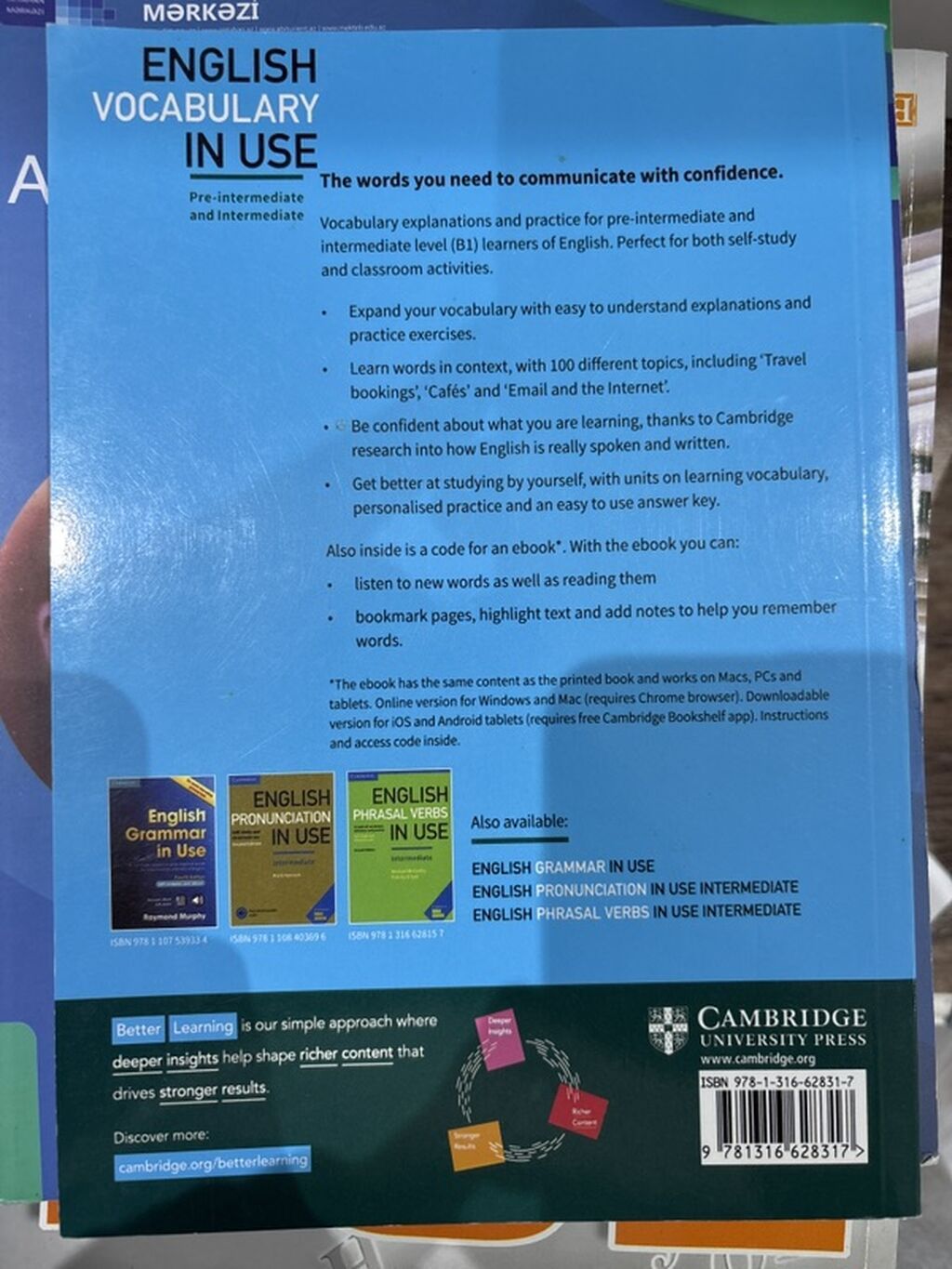 Məhsul: English Vocabulary in Use – Pre-intermediate and Intermediate — Mallar, Bakı (2)