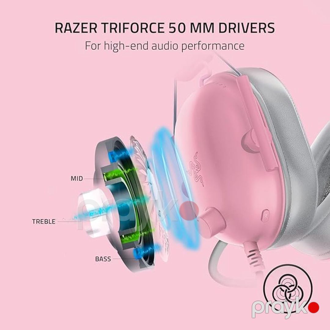 Razer BlackShark V2 X Gaming Headset Quartz Pink — Elektronika, Bakı (3)