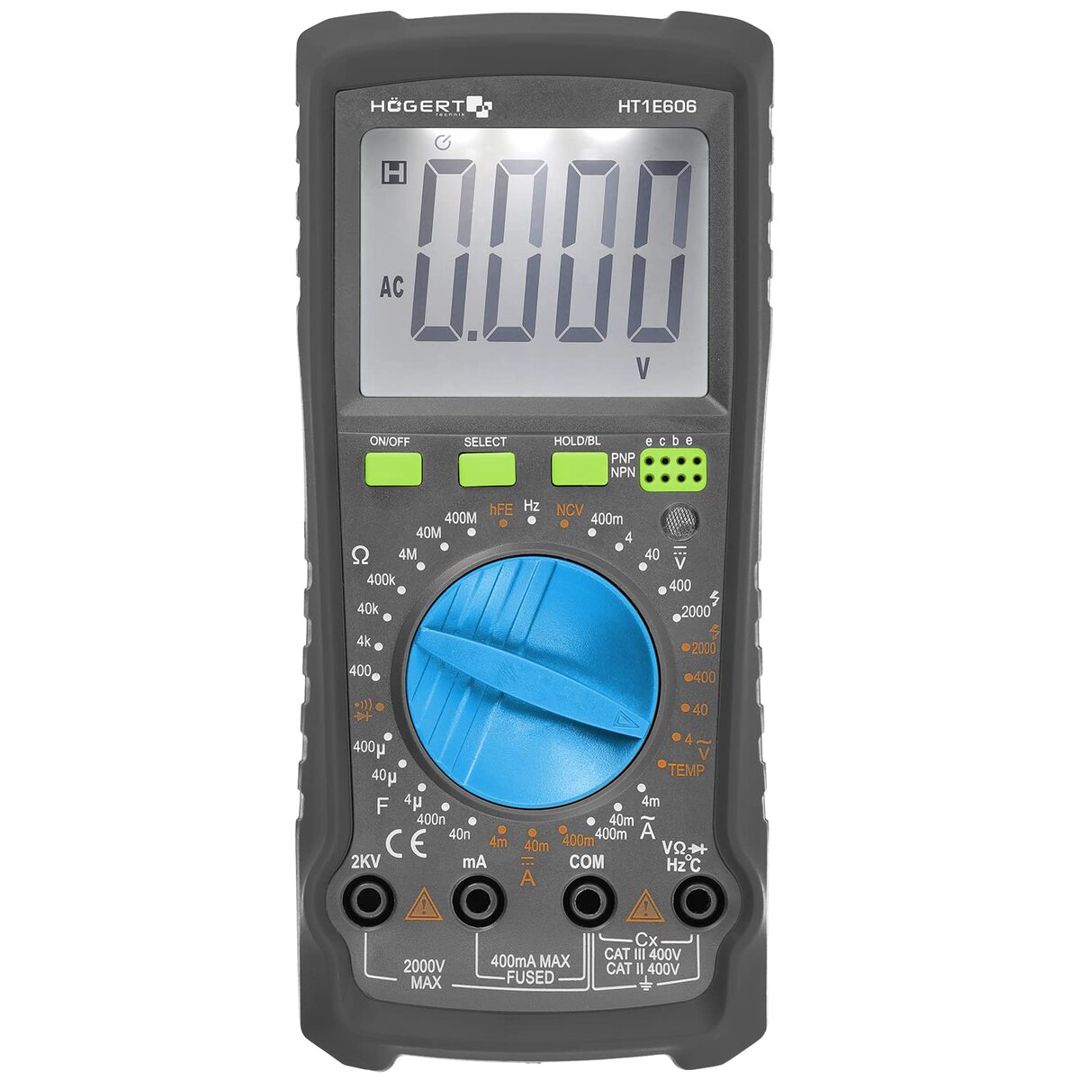Rəqəmsal multimetr 2000V Högert HT1E606 — Mallar, Bakı