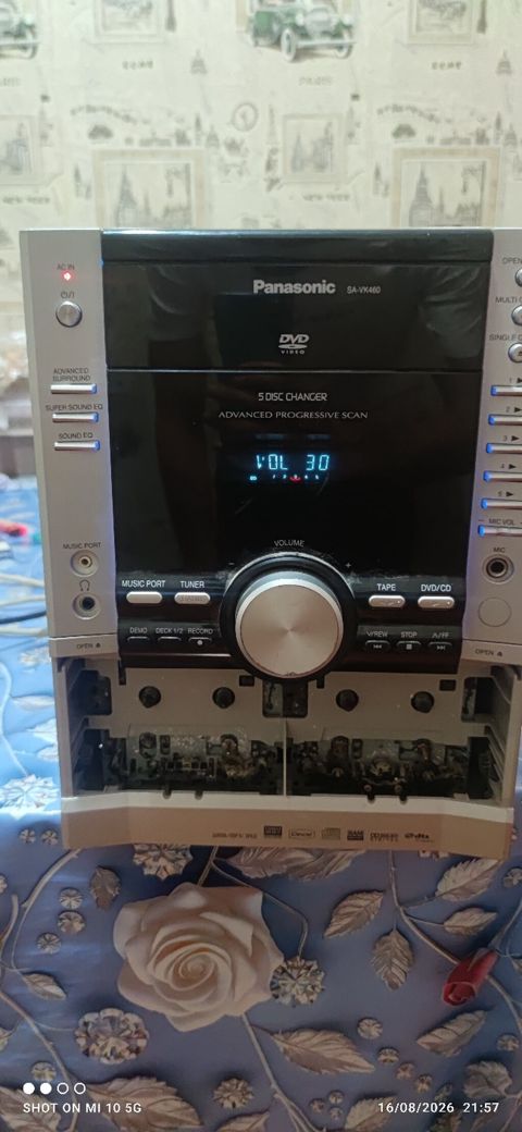 Panasonic SA-VK460 DVD Stereo System — 5 diskli dəyişdirici