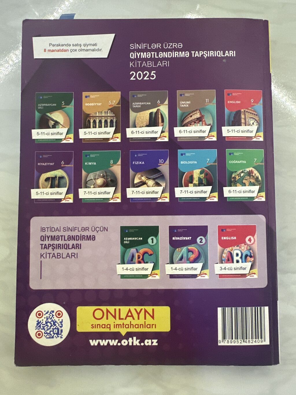 Riyaziyyat son nəşr test toplusu DİM. Tam səliqəlidir heç bir zədəsi — Kitablar və jurnallar, Bakı (2)