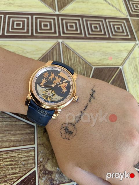 Ulysse Nardin - Çingiz Xan kişi saatı – mexaniki, klassik dizayn -