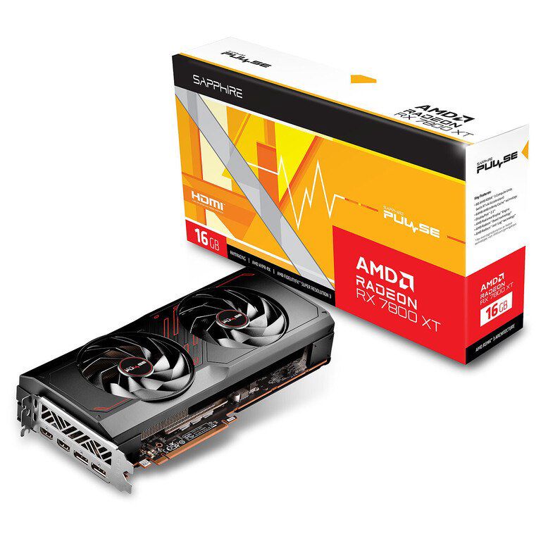 Video kart "Sapphire Pulse AMD Radeon RX 7800 XT GAMING OC 16GB" — Elektronika, Bakı