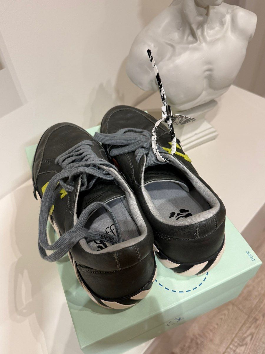 İdman ayaqqabısı Off-White Low Vulc Grey Green Fluo — Şəxsi əşyalar, Bakı (6)