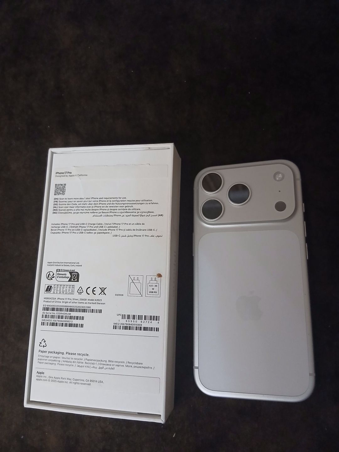 Apple iPhone 17 Pro Max Silver 256GB/12GB — Smartfonlar, Bakı