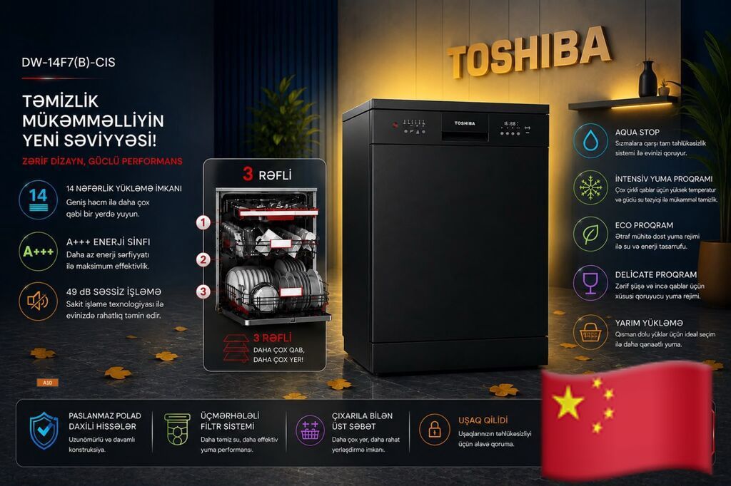 Paltaryuyan maşın Toshiba, 8 kq, Yeni, Avtomat, Qurutmasız, Kredit yoxdur, Ödənişli çatdırılma — Paltaryuyan maşınlar, Sumqayıt (6)