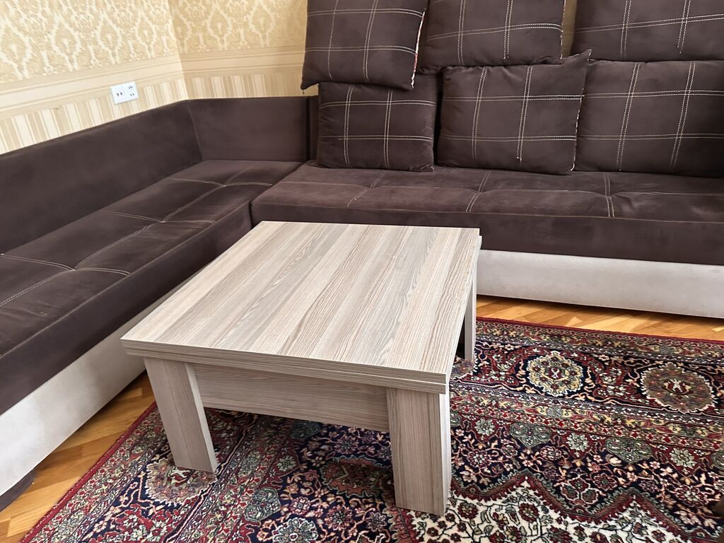 Jurnal masası, İşlənmiş, Transformer, Laminat, Dördbucaq masa — Masalar, Bakı (2)