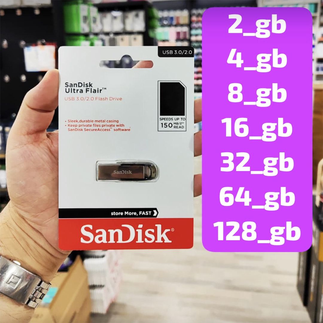 Flaş kart SanDisk Ultra Flair USB 3.0 128GB — Elektronika, Bakı