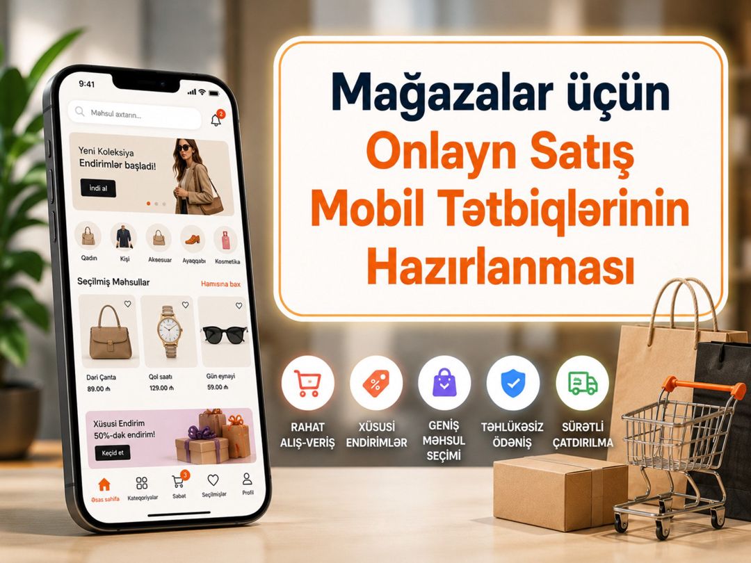 Mağazalar üçün onlayn satış mobil proqram hazırlanması — Mallar, Bakı
