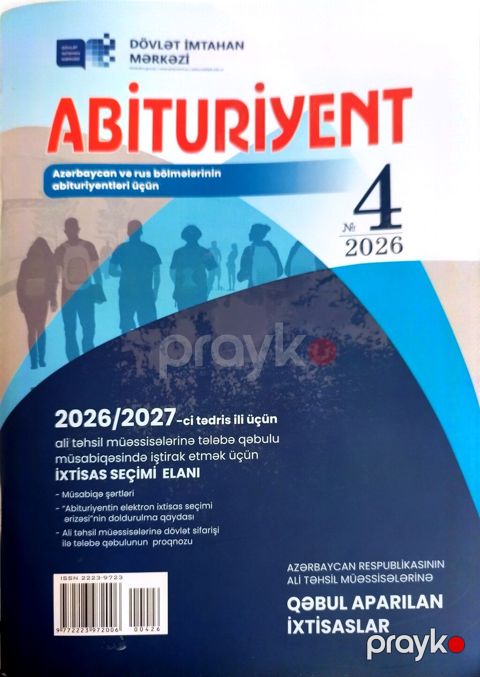 Məhsul: “Abituriyent” jurnalı №4, 2026 Nəşriyyat: Dövlət İmtahan — Bakı