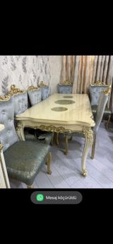 *699₼ MASA desti :-TƏCİLİ SATILIR‼️* 8oturacağı var UNVAN:-8noyabr pr — Furniture