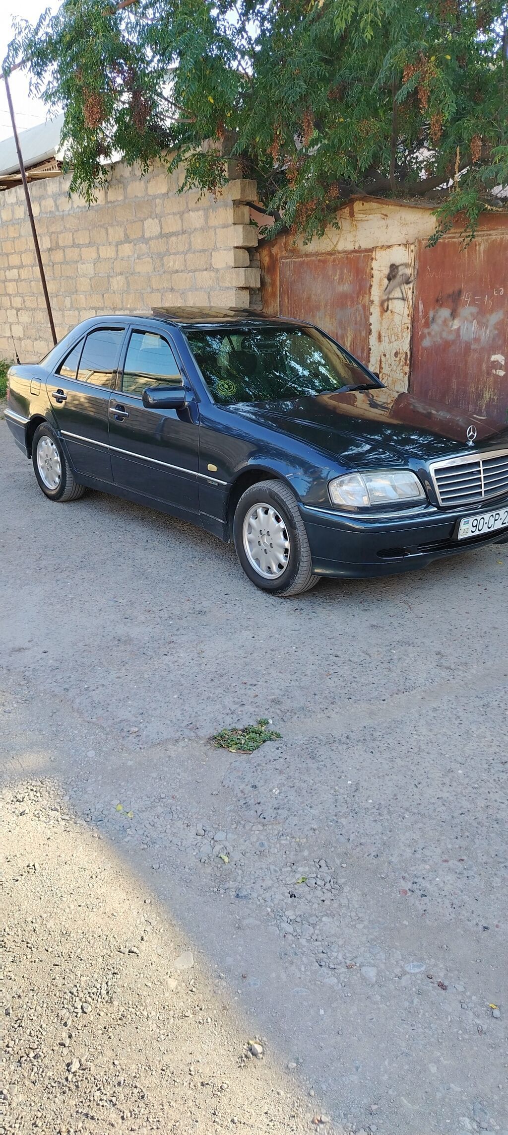 Mercedes-Benz C-Class W202 sedan - Kuzov: qara rəng, 4 qapı, orijinal — Avtomobillər, Gəncə (2)