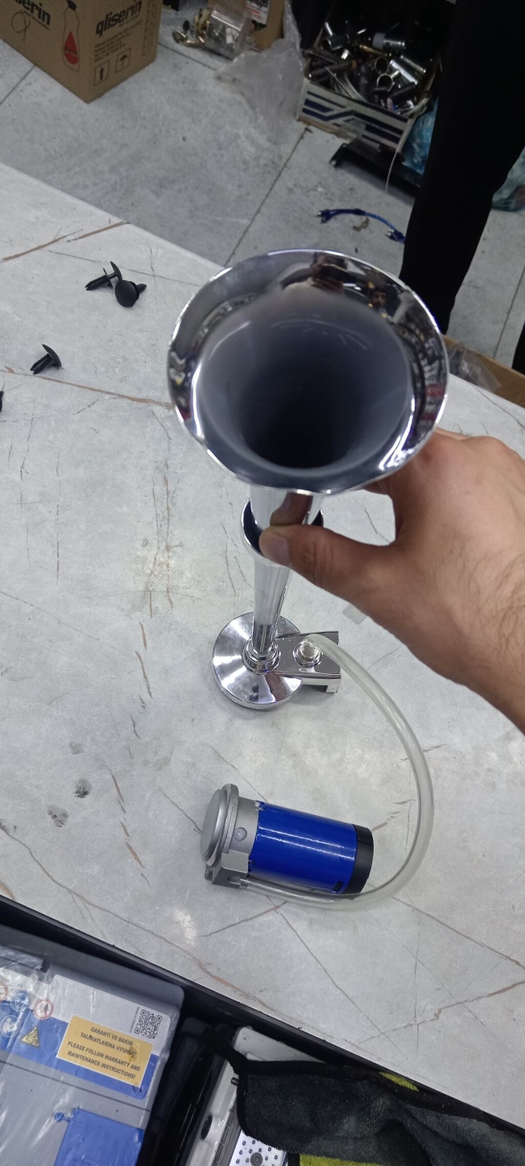 Avtomobil üçün hava siqnalı (kompressorlu tək borulu korn) — Elektronika, Digah (3)