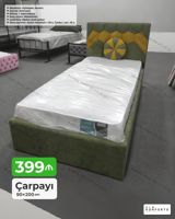 Çarpayı – 90×200 sm - Mexanizm: Açılmayan, bazasız - Süs: Sıyırmasız — Mebel