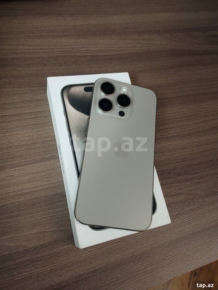Apple iPhone 15 Pro Natural Titanium 128GB/8GB — Mallar, Bakı