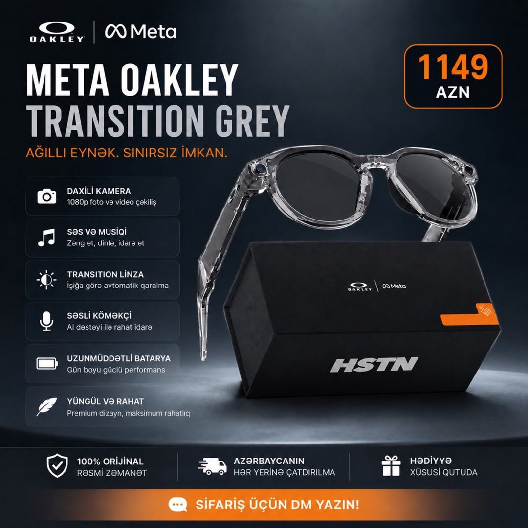Meta Oakley Transition Grey — Elektronika, Bakı