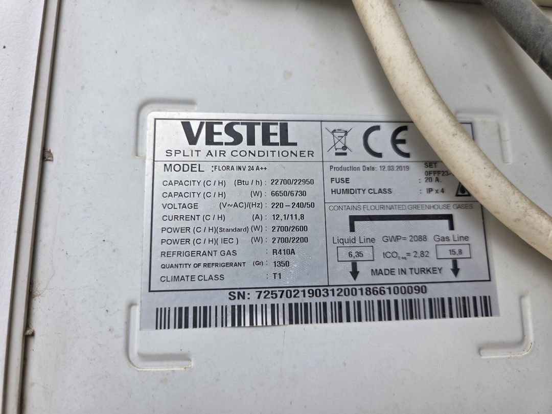 Kondisioner Vestel İnverter 22700 BTU — Ev texnikası, Bakı (2)