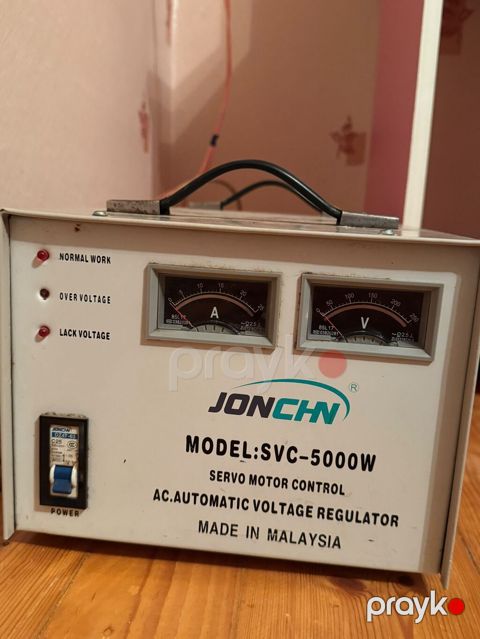 JONCHN SVC-5000W gərginlik stabilləşdiricisi - Tip: AC Automatic — Bakı