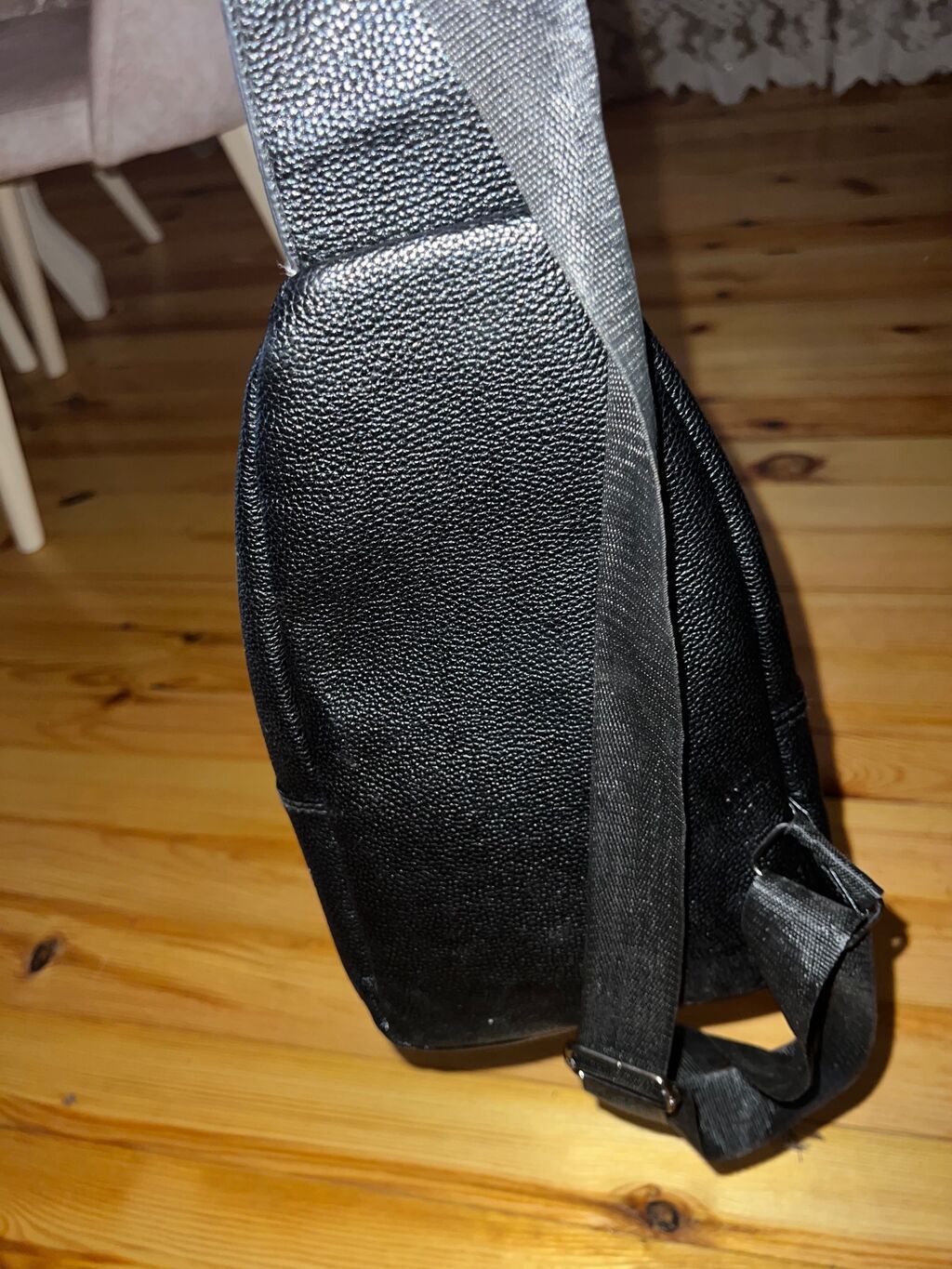 Qara kişi çantası – çiyin/ürəküstü tip - Material: süni dəridən — Çantalar, Şəmkir (5)