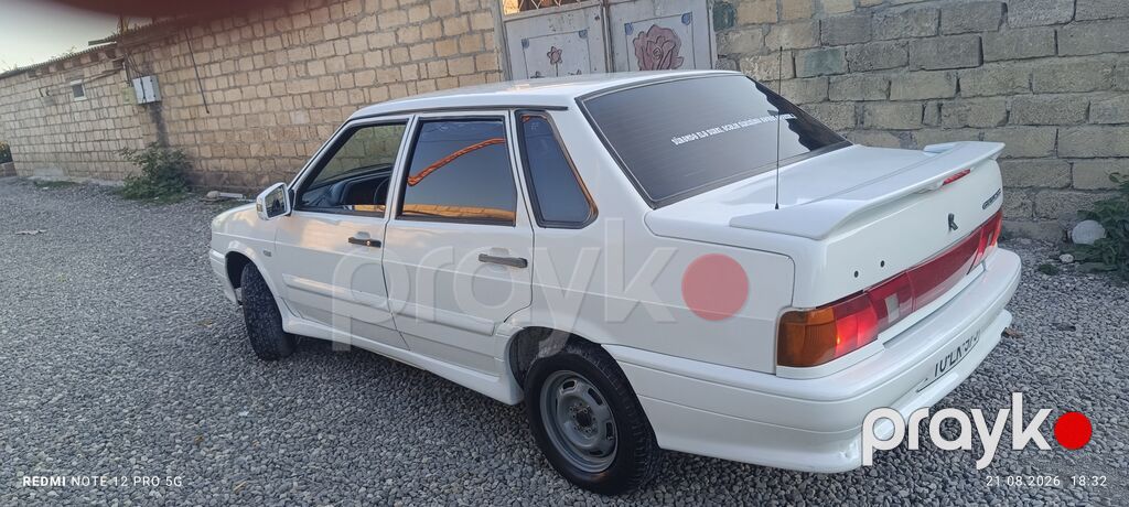 VAZ 2115 “Samara” sedan - Kuzov: 4 qapılı sedan, ağ rəng, aerodinamik 10-LK-979 — Avtomobillər, Bakı (5)