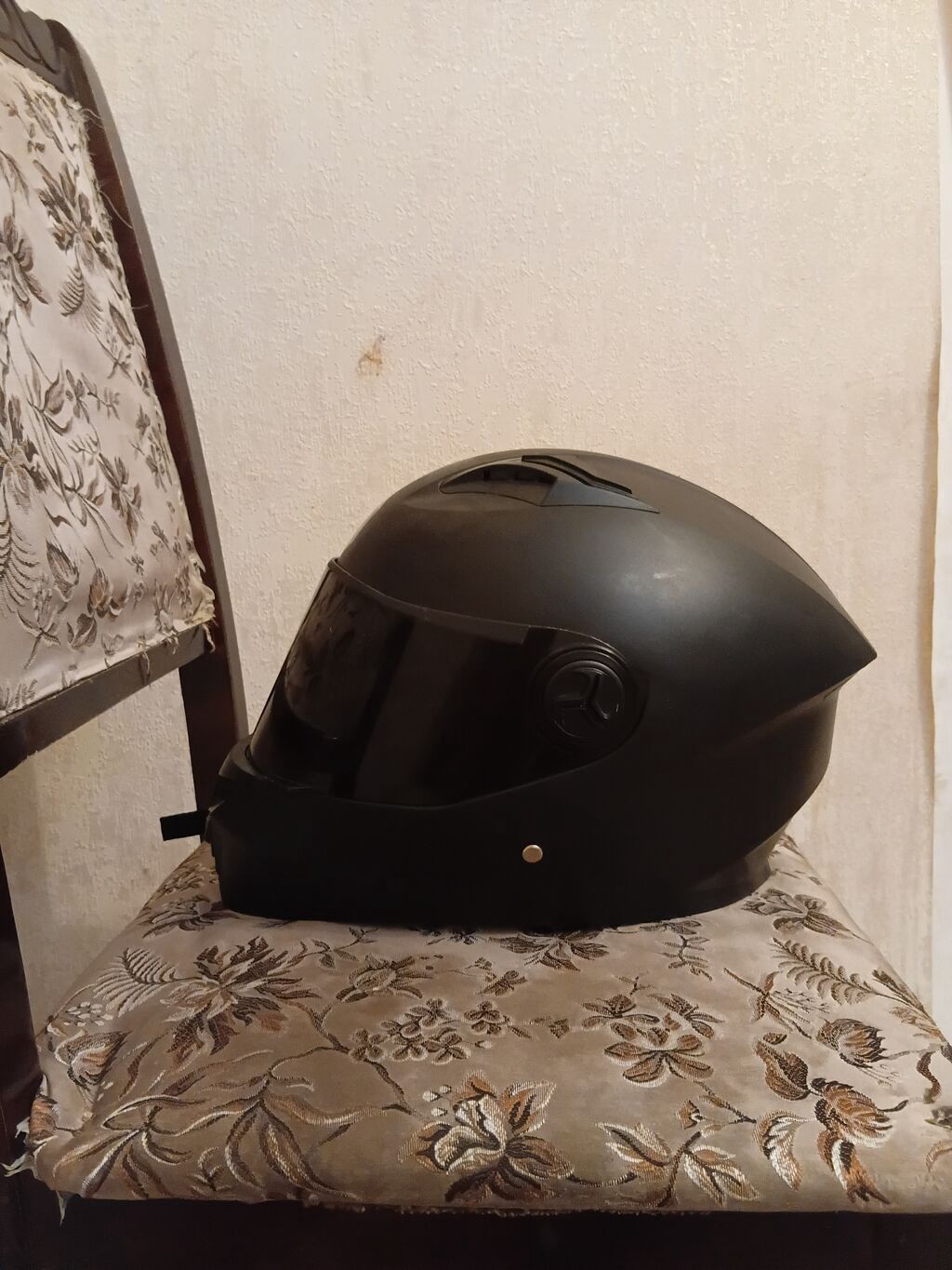 Tam üzlü motosiklet dəbilqəsi – mat qara rəngdə - Model: XXK (arxa — Avto, Cəbrayıl (3)