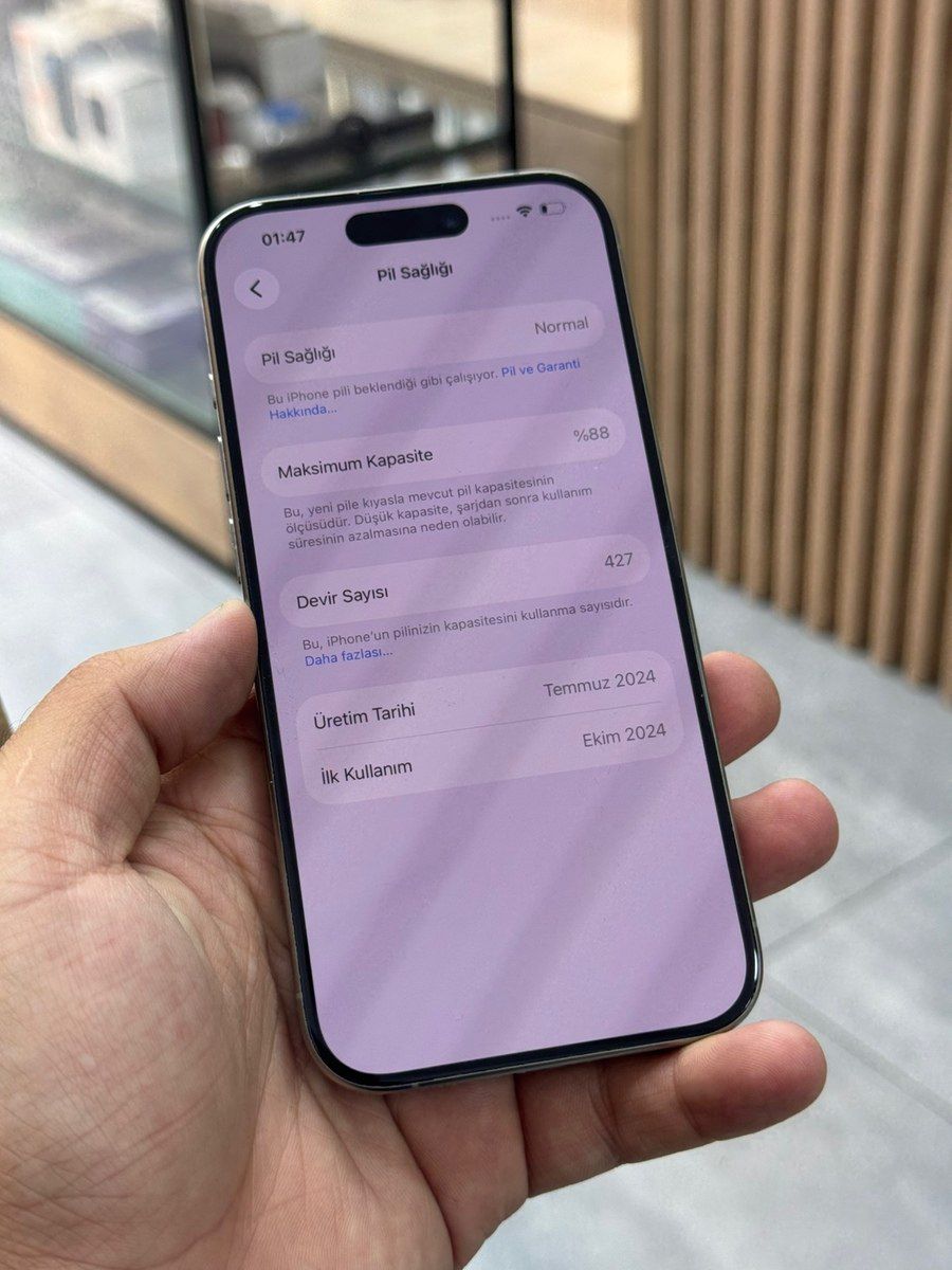 Apple iPhone 15 Pro Natural Titanium 128GB/8GB — Smartfonlar, Bakı (6)
