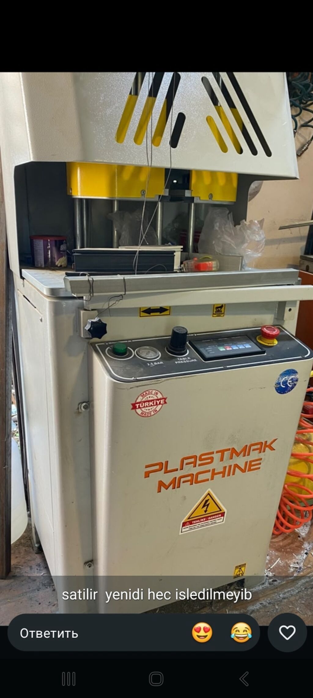 Plastmak Machine – Türkiyədə istehsal olunmuş sənaye tipli