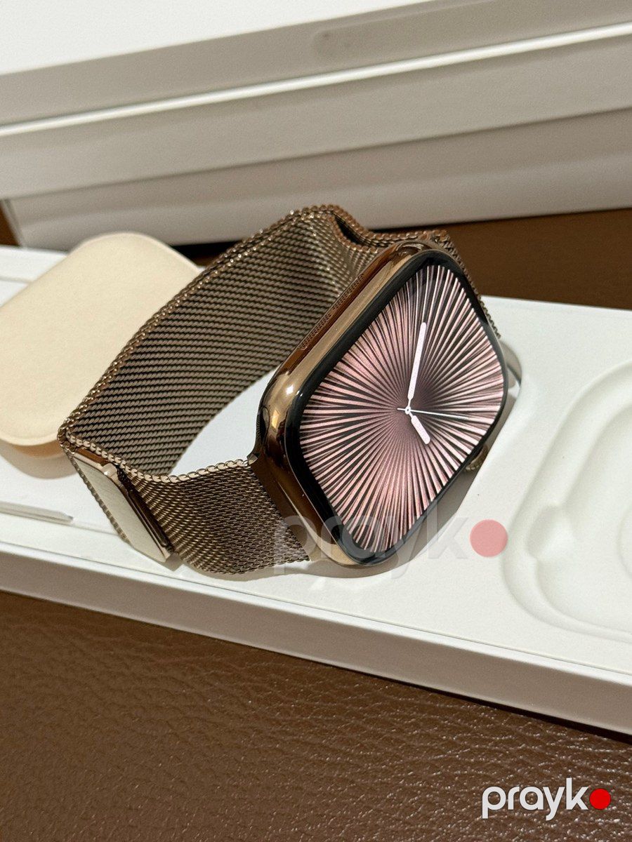 Apple Watch Series 10 Titanium Gold 46mm — Ağıllı saatlar və biləkliklər, Bakı (2)