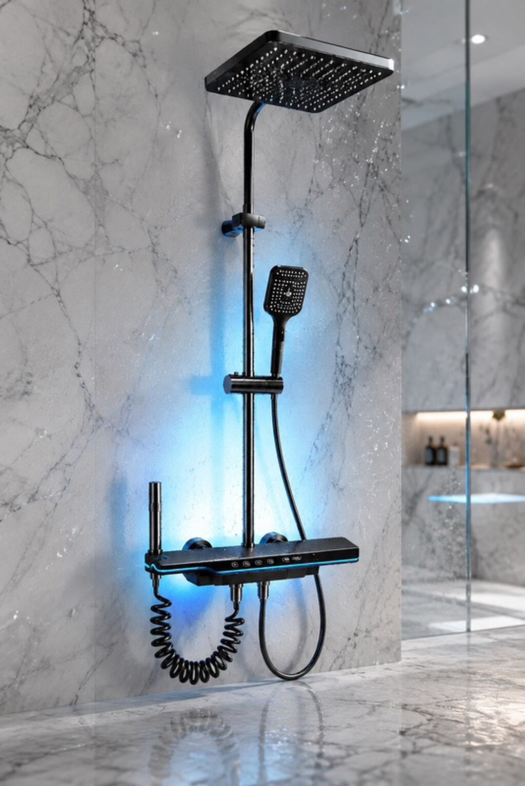 🚿 Ekranlı Termostatik Duş Sistemi ✨ Müasir görünüş, rahat istifadə və — Santexnika, Bakı