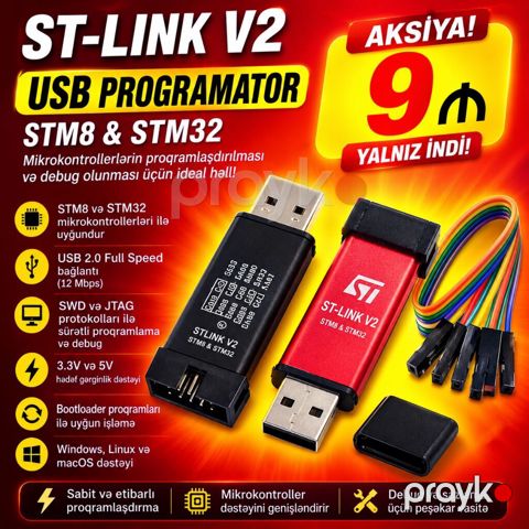 ST-Link V2 Mini proqramlaşdırma cihazı. Cihazlar Lənkəran — Lənkəran