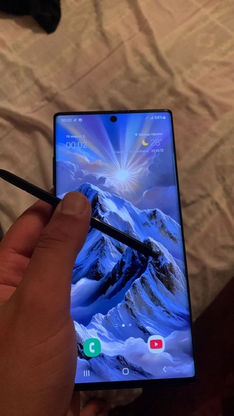 Samsung Note 10, rəng - Qara, Barmaq izi
