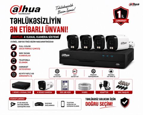 Dahua kamera və DVR avadanlıqları — Bakı